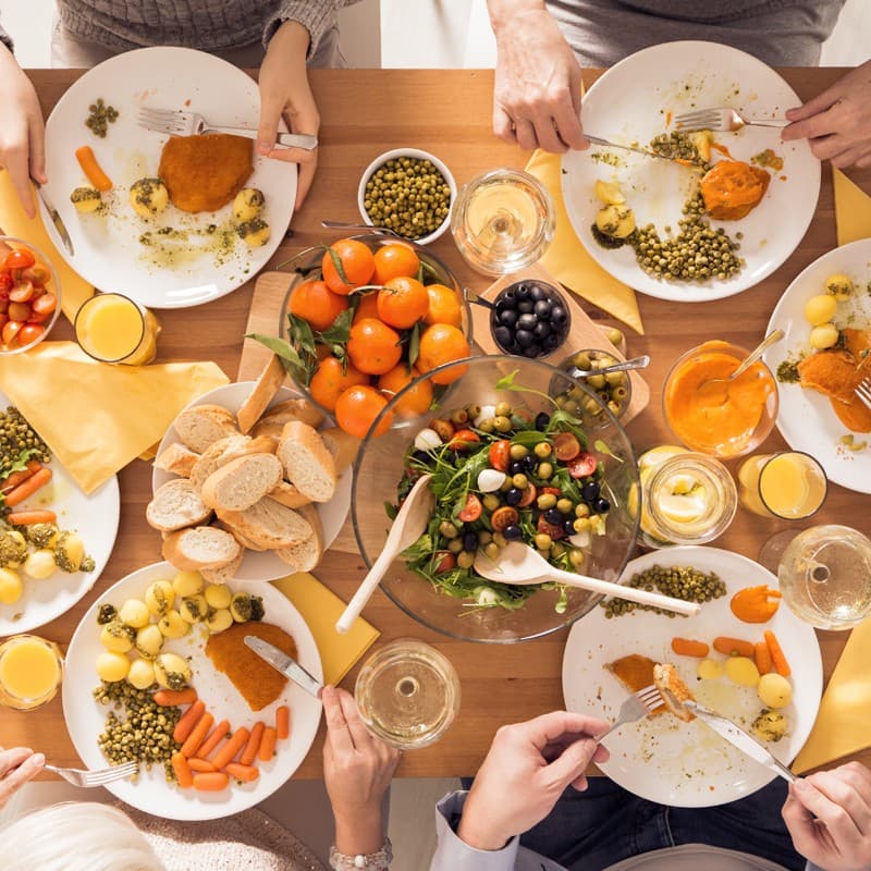 Rutina alimentaria positiva